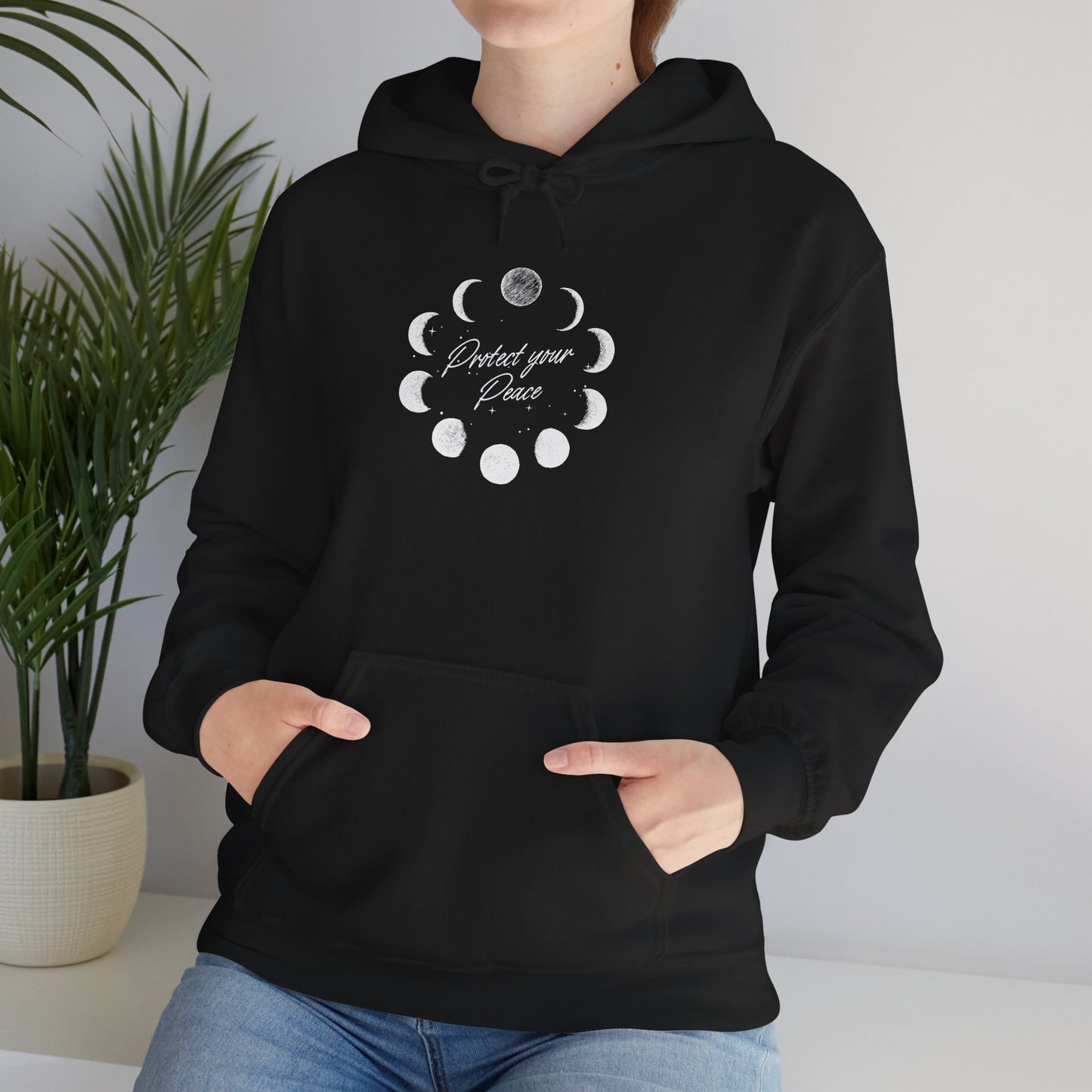 Celestial Phases Women's Hoodie – Moon Phase Sweatshirt, Cozy Astrology Gift, Spiritual Fall Fashion