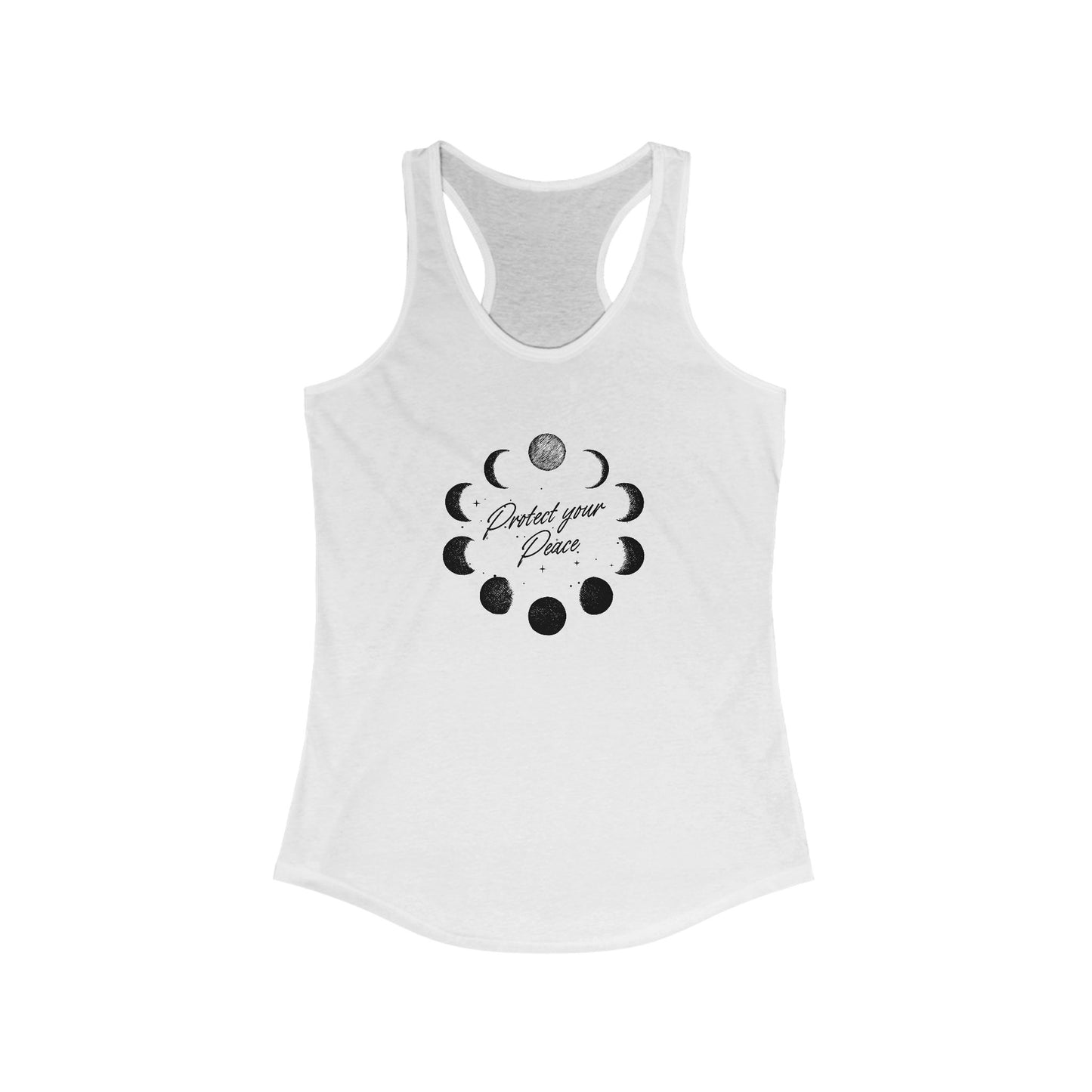 Moon Phases Women’s Tank – Spiritual Shirt, Celestial Gift, Astrology Racerback, Yoga or Summer Top