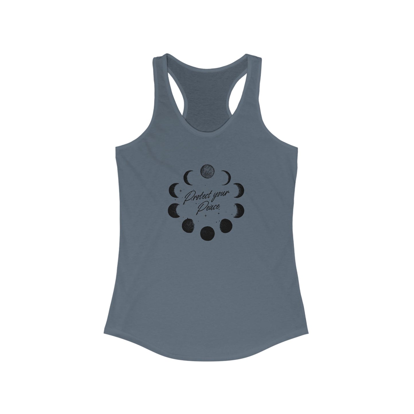 Moon Phases Women’s Tank – Spiritual Shirt, Celestial Gift, Astrology Racerback, Yoga or Summer Top