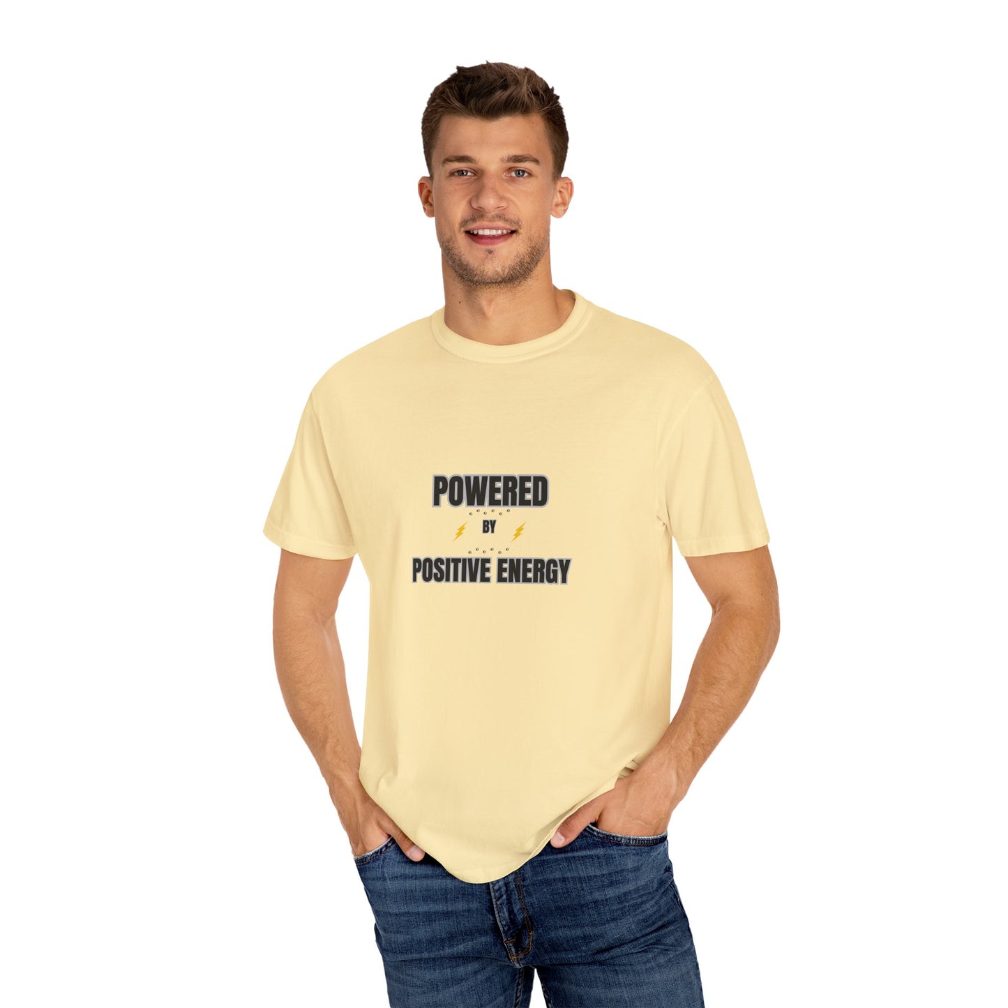 Powered by Positive Energy T-shirt - Motivational Tee for Everyday Inspiration