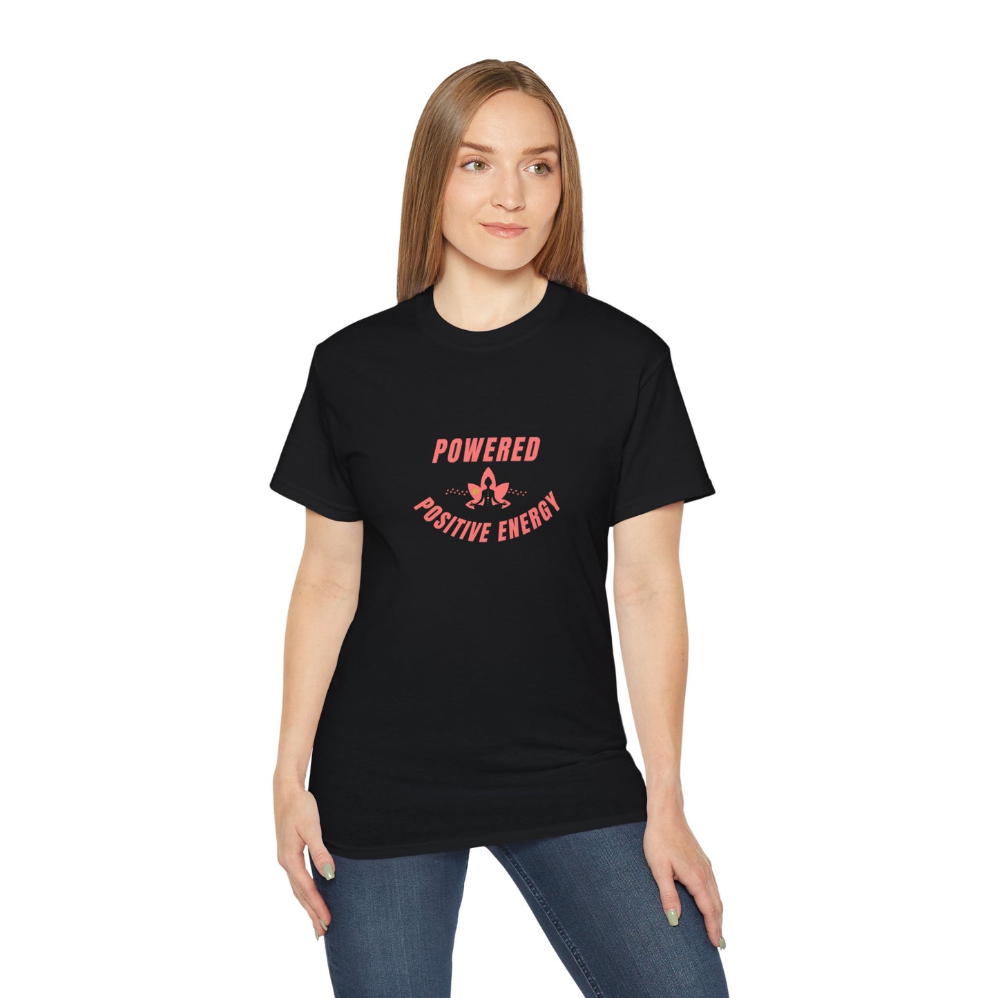 'Powered by Positive Energy' Ultra Cotton Tee - Inspirational Casual Wear