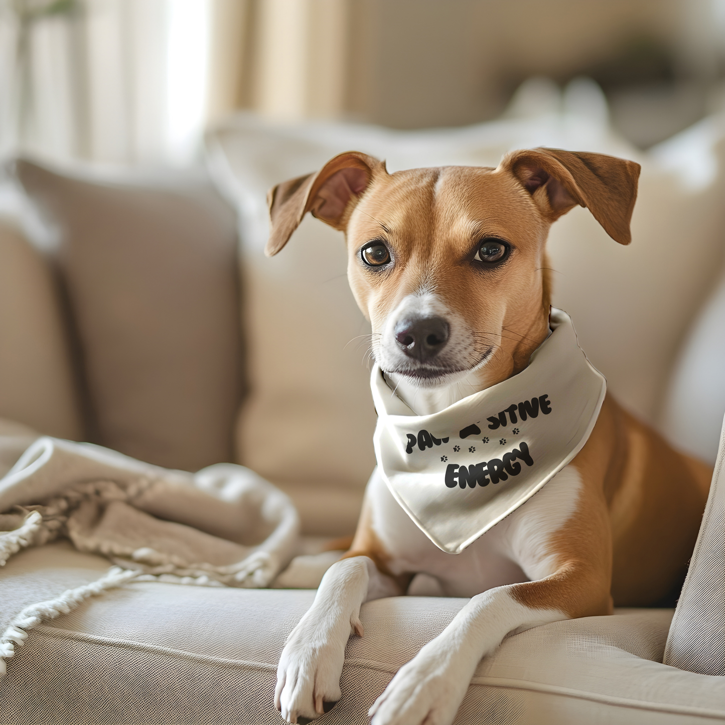 Positive Energy Pet Bandana Collar - Fun & Stylish Accessories for Dogs