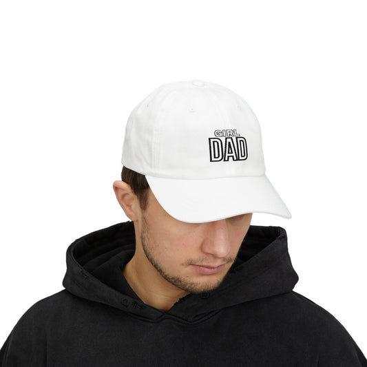 Classic Dad Cap with 'Girl Dad' Embroidery, Father's Day Gift, Dad Hat, Adjustable Baseball Cap, Casual Wear