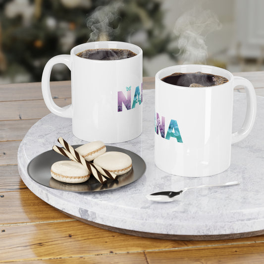 Personalized Floral NANAs Ceramic Mug - Perfect Gift for Grandmothers - for Her
