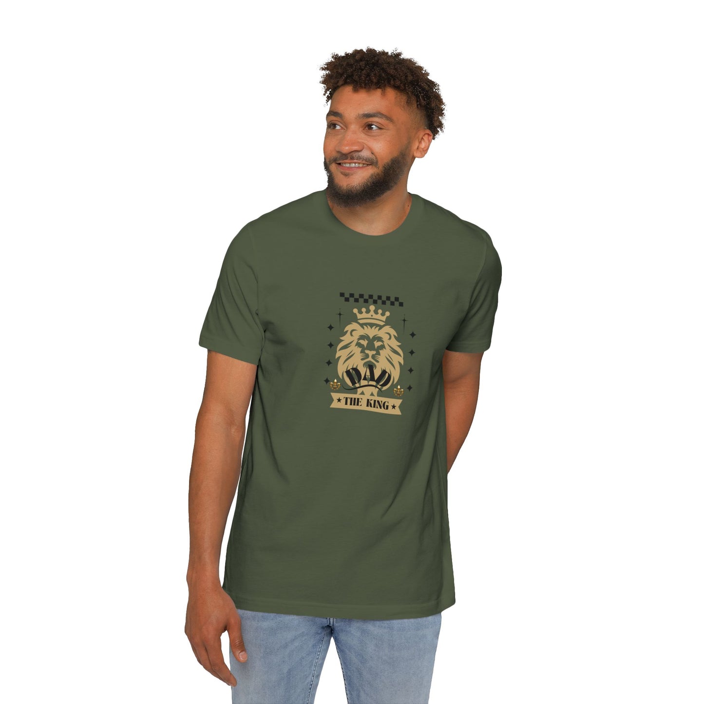 Majestic Lion T-Shirt | The King Design | Jersey Tee, Casual Wear, Gift for Lion Lovers, Birthday, Royalty Theme