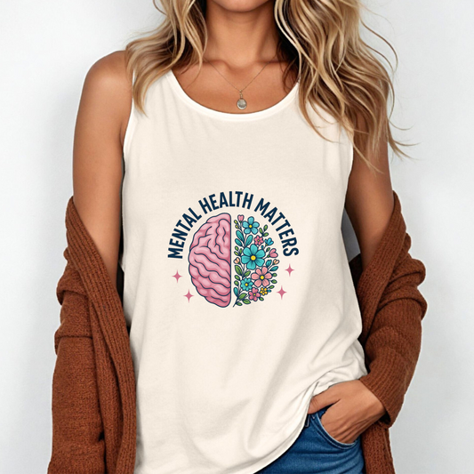Unisex Mental Health Matters Tank Top - Comfortable & Stylish